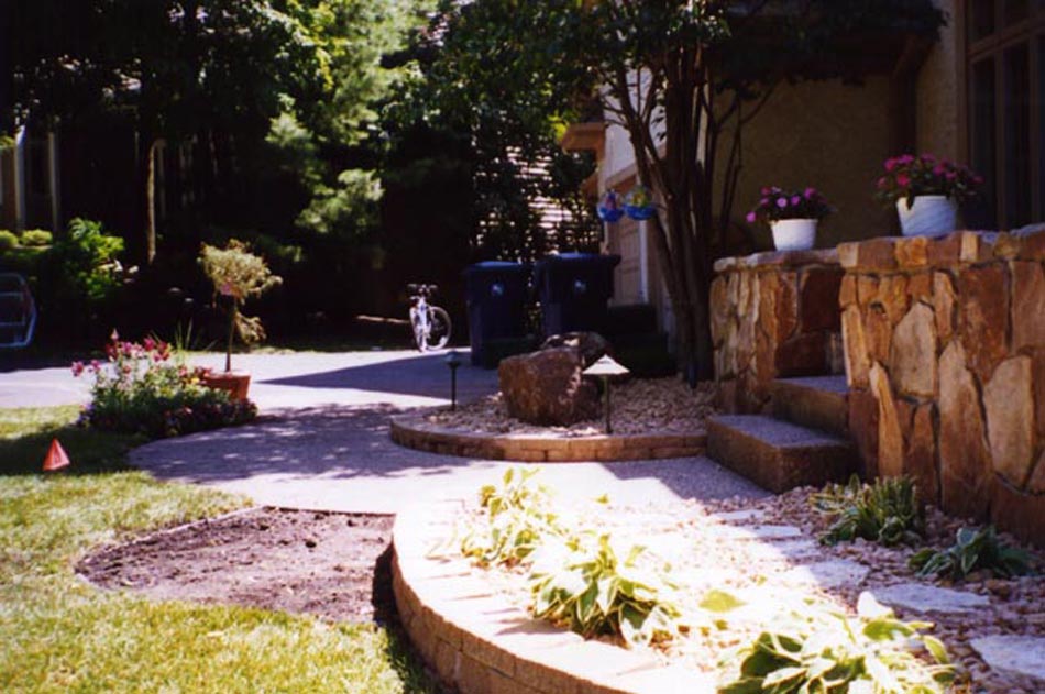 Windsor Block Retaining Wall - After Photo