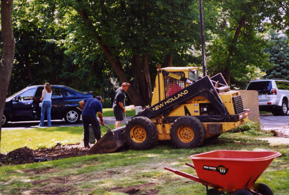 Windsor Block Retaining Wall Project - Day 1