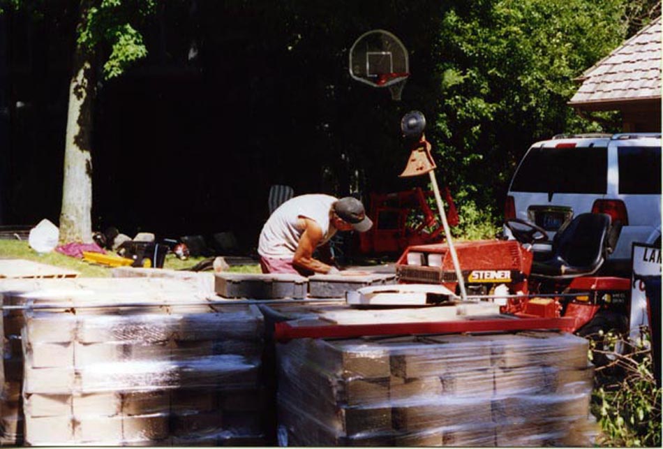 Windsor Block Retaining Wall Project - Day 2
