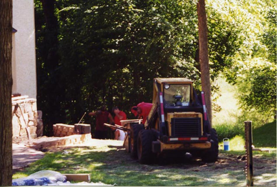 Windsor Block Retaining Wall Project - Day 2
