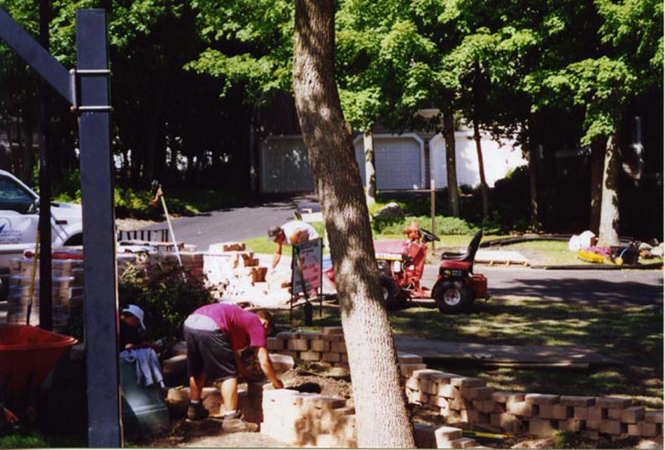 Windsor Block Retaining Wall Project - Day 2