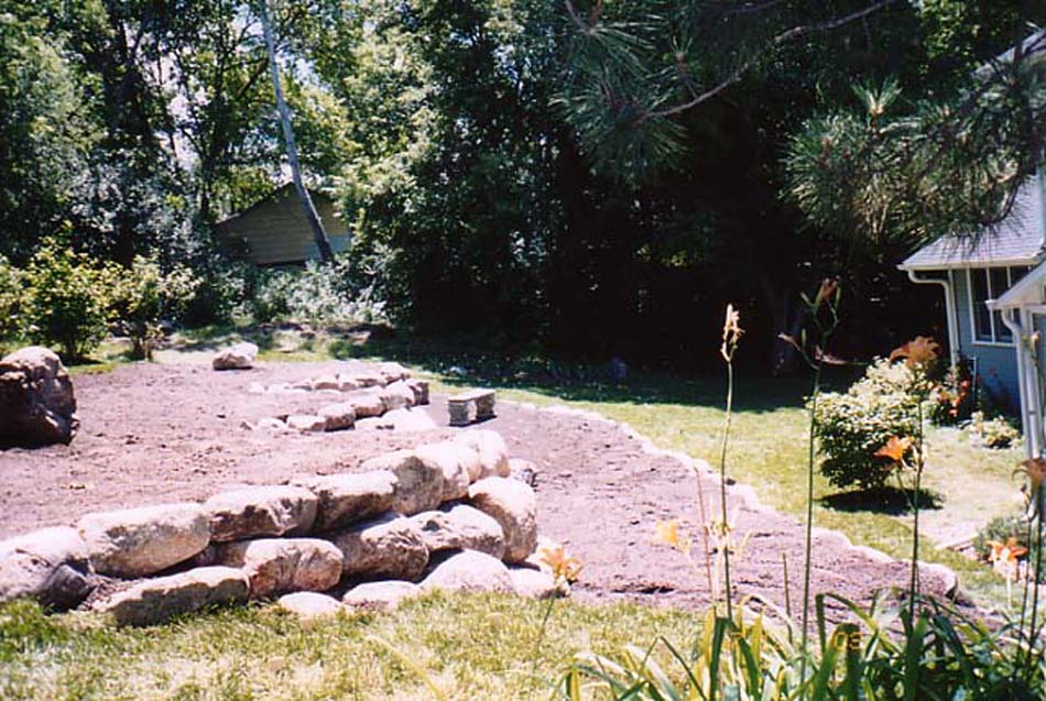 C N'R Lawn N' Landscape - Boulder Wall - After Photo