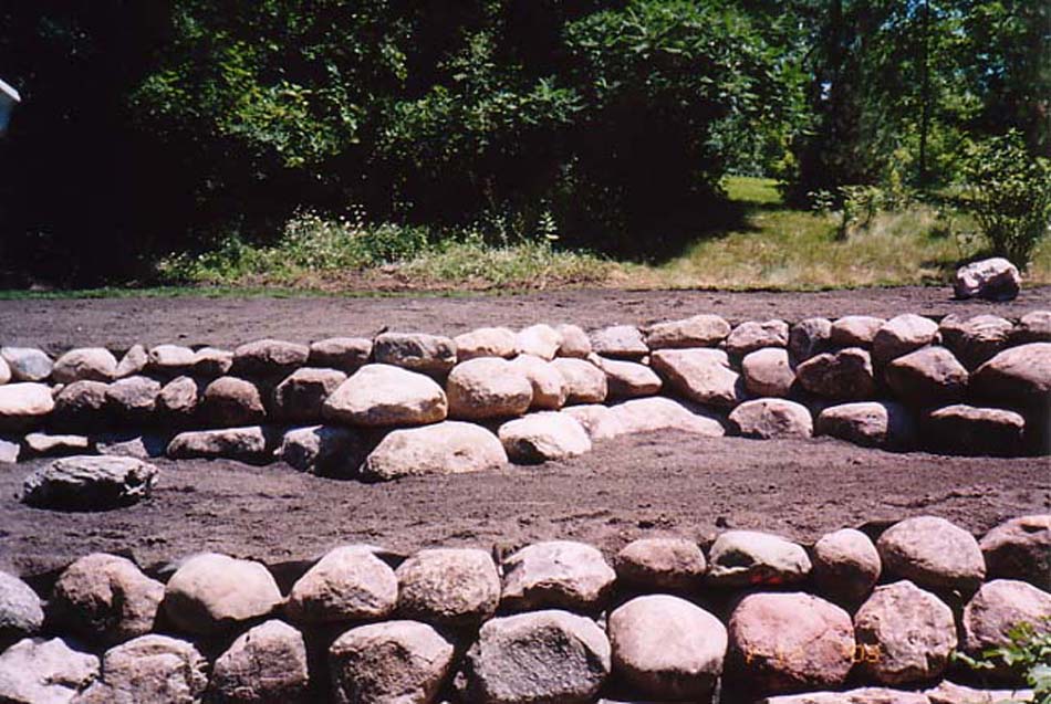 C N'R Lawn N' Landscape - Boulder Wall - After Photo