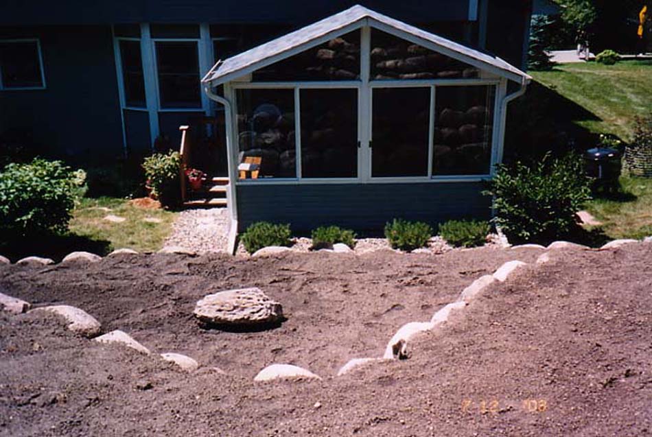 C N'R Lawn N' Landscape - Boulder Wall - After Photo