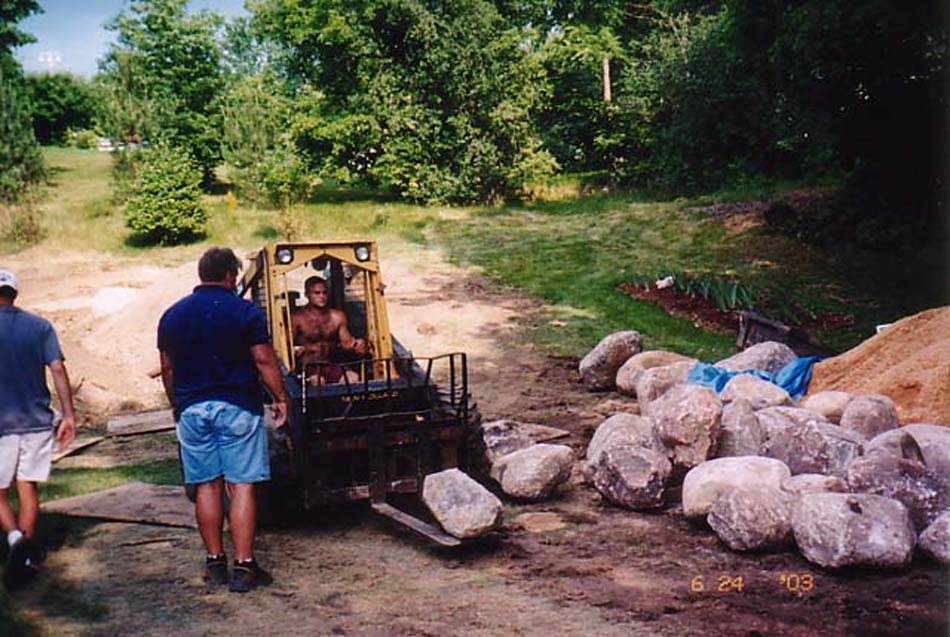C N'R Lawn N' Landscape - Boulder Wall - Day 2 Photo