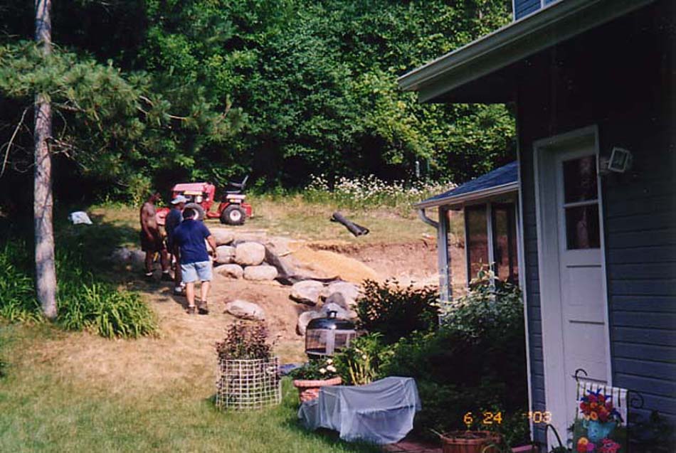 C N'R Lawn N' Landscape - Boulder Wall - Day 2 Photo