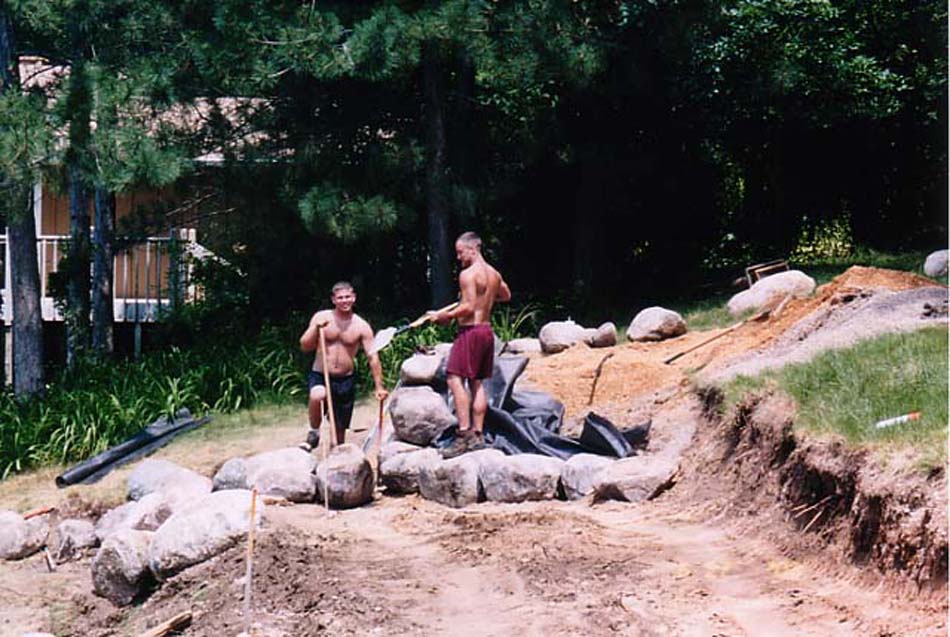 C N'R Lawn N' Landscape - Boulder Wall - Day 3 Photo
