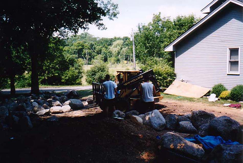 C N'R Lawn N' Landscape - Boulder Wall - Day 3 Photo