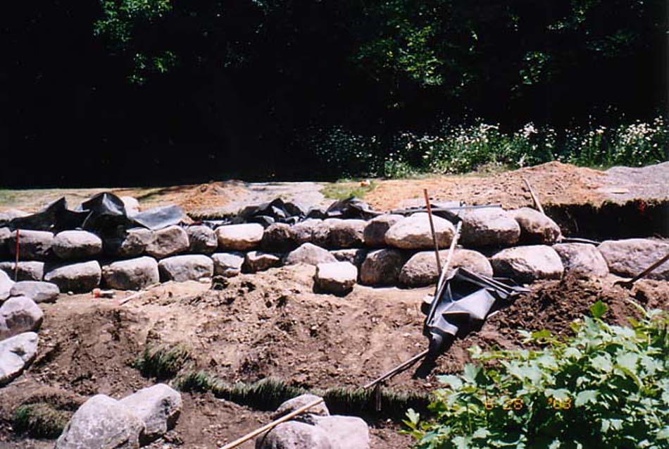 C N'R Lawn N' Landscape - Boulder Wall - Day 4 Photo