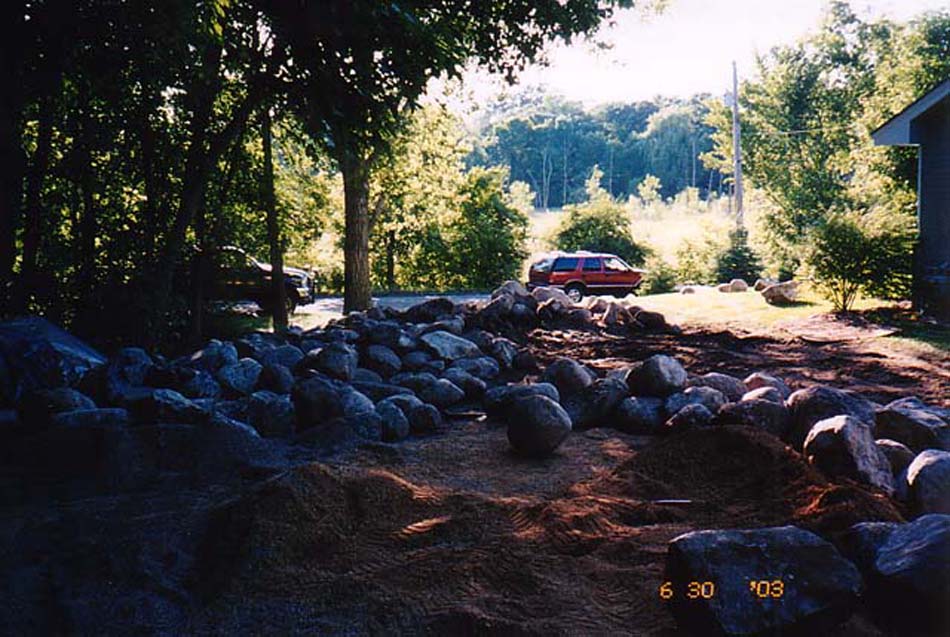 C N'R Lawn N' Landscape - Boulder Wall - Day 5 Photo