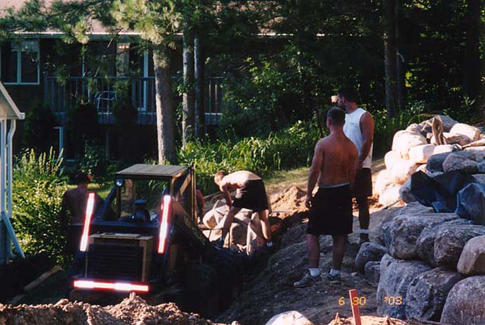 C N'R Lawn N' Landscape - Boulder Wall - Day 5 Photo