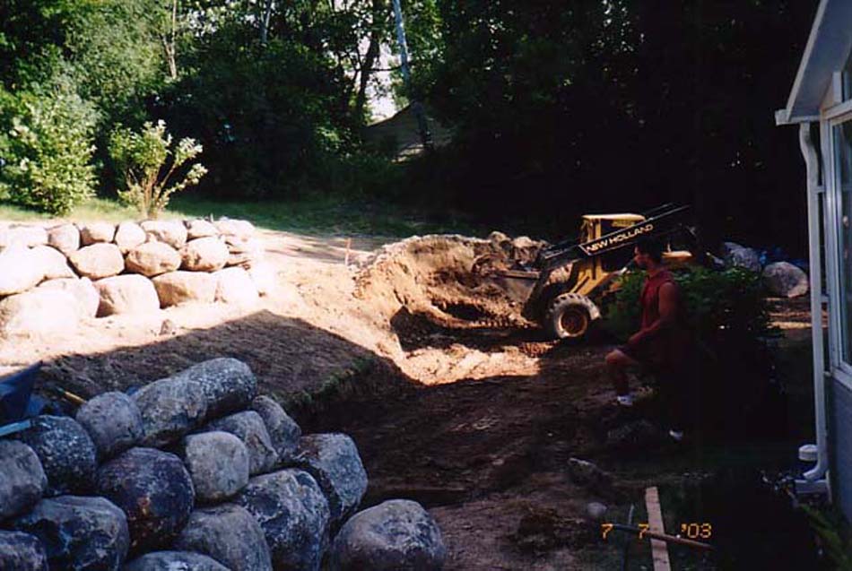 C N'R Lawn N' Landscape - Boulder Wall - Day 6 Photo