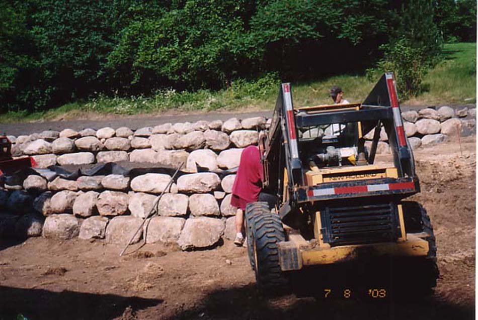 C N'R Lawn N' Landscape - Boulder Wall - Day 7 Photo