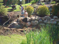 CN'R Boulder Wall - During
