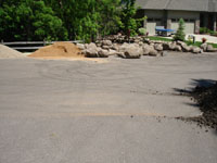 CN'R Boulder Wall - During