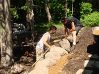 CN'R Boulder Wall - During
