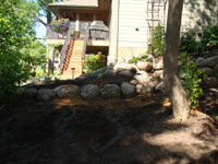 CN'R Boulder Wall - During